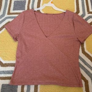 Forever 21 Mauve V neck